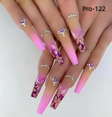 [Buy 6 Get 2]Promakepro Long-length 101-159Press On Nails 24PCS/Sets Unique Design High Quality Reusable
