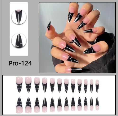 [Buy 6 Get 2]Promakepro Long-length 101-159Press On Nails 24PCS/Sets Unique Design High Quality Reusable
