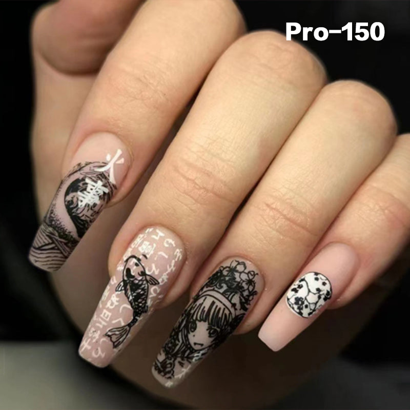 [Buy 6 Get 2]Promakepro Long-length 101-159Press On Nails 24PCS/Sets Unique Design High Quality Reusable