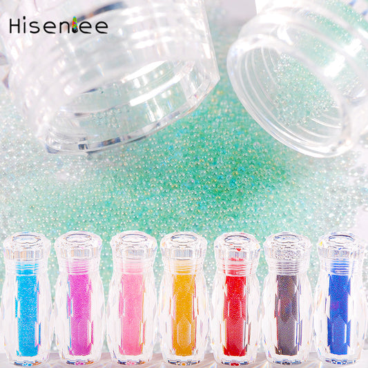 [ BUY 1 GET 1]Promake®Cross-Border New Arrival Nail Ornament Multi-Color Nail Beauty Crystal Micro Beads Elf Beads Chalazie Caviar Bottle