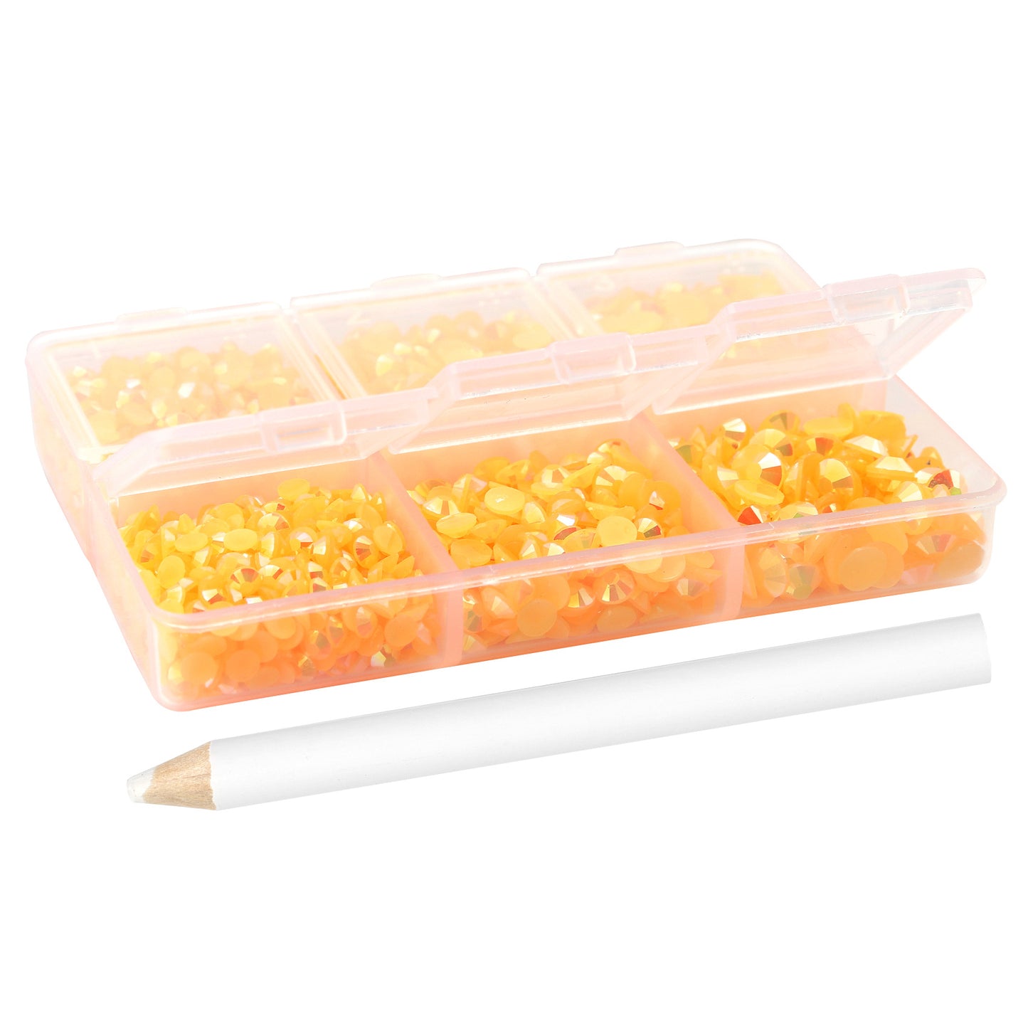 Promake® DIY Nails Accessory 6 Grid Jewelry Colorful Crystals Material Box