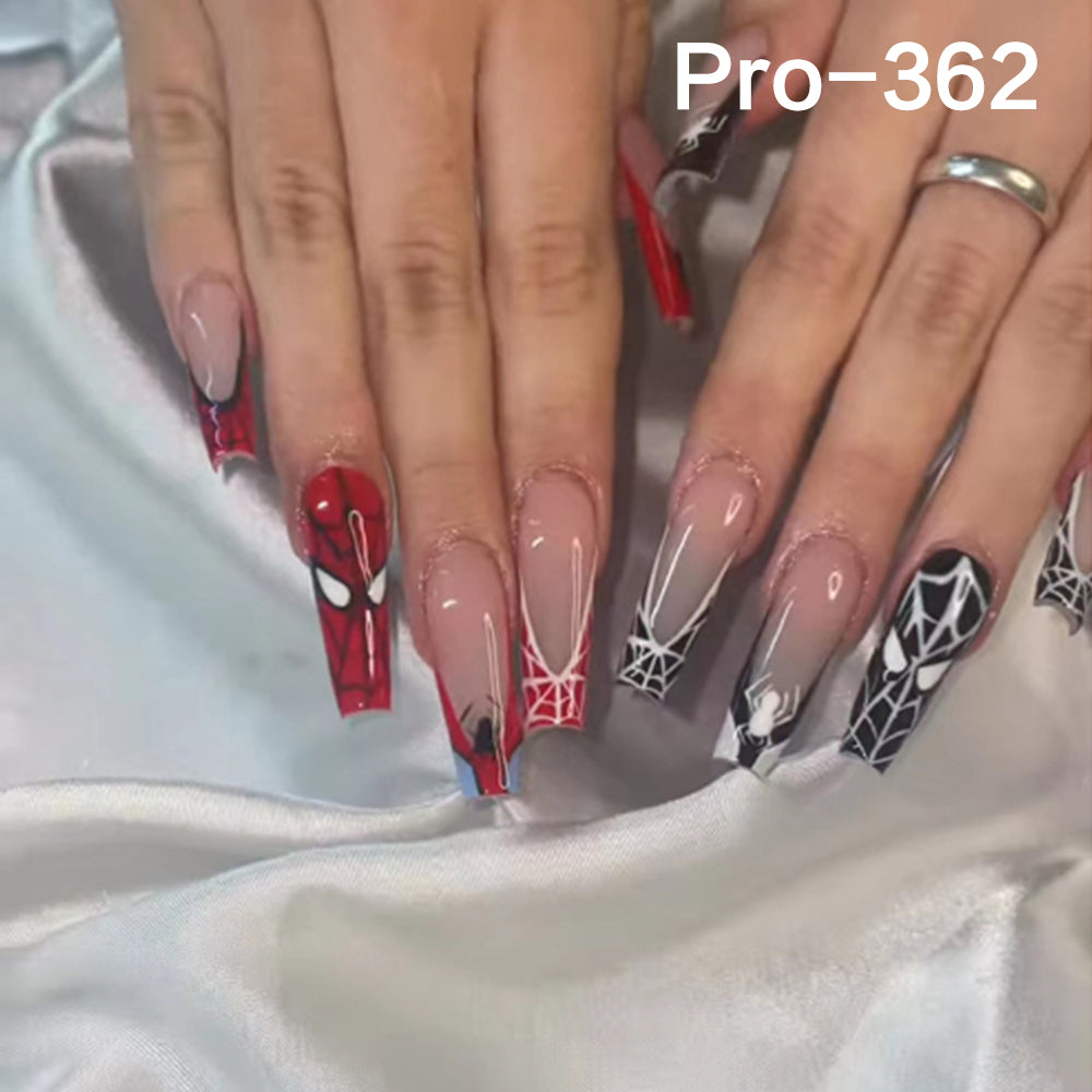 [Buy 6 Get 2]Promakepro 335~368 Press on Nails with Halloween Design 24PCS/Sets Reusable