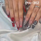 [Buy 6 Get 2]Promakepro 335~368 Press on Nails with Halloween Design 24PCS/Sets Reusable
