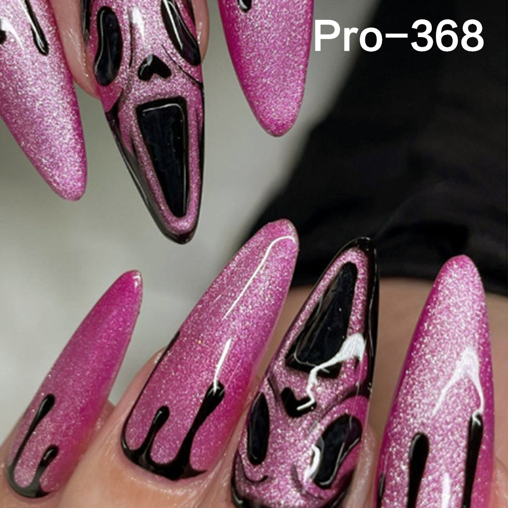 [Buy 6 Get 2]Promakepro 335~368 Press on Nails with Halloween Design 24PCS/Sets Reusable