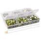 Promake® DIY Nails Accessory 6 Grid Jewelry Colorful Crystals Material Box