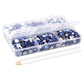 Promake® DIY Nails Accessory 6 Grid Jewelry Colorful Crystals Material Box