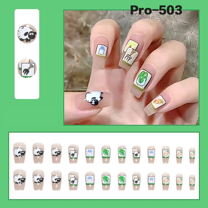 [Buy 6 Get 2]Promakepro Mid-Length 501-600 Press On Nails 24PCS/Sets Unique Design High Quality Reusable