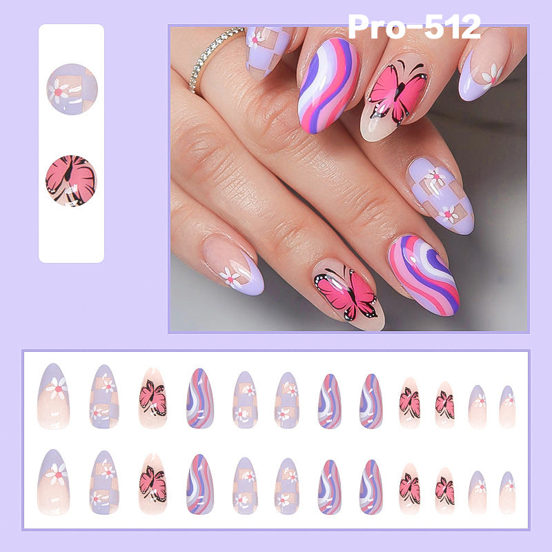 [Buy 6 Get 2]Promakepro Mid-Length 501-600 Press On Nails 24PCS/Sets Unique Design High Quality Reusable