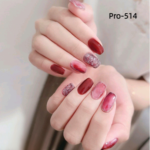 [Buy 6 Get 2]Promakepro Mid-Length 501-600 Press On Nails 24PCS/Sets Unique Design High Quality Reusable