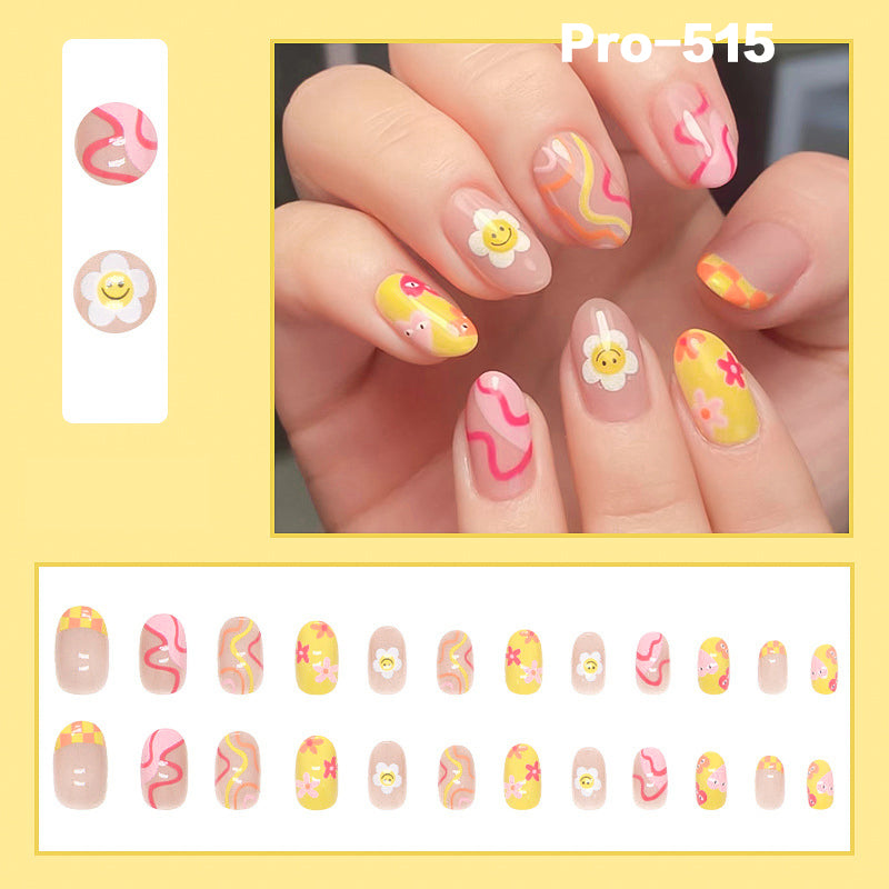 [Buy 6 Get 2]Promakepro Mid-Length 501-600 Press On Nails 24PCS/Sets Unique Design High Quality Reusable
