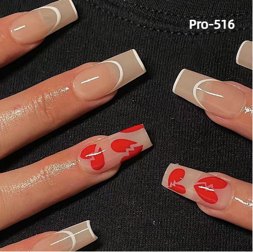 [Buy 6 Get 2]Promakepro Mid-Length 501-600 Press On Nails 24PCS/Sets Unique Design High Quality Reusable