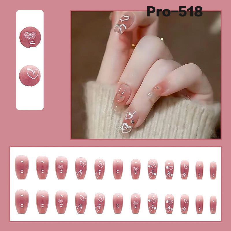 [Buy 6 Get 2]Promakepro Mid-Length 501-600 Press On Nails 24PCS/Sets Unique Design High Quality Reusable