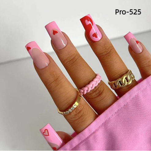 [Buy 6 Get 2]Promakepro Mid-Length 501-600 Press On Nails 24PCS/Sets Unique Design High Quality Reusable