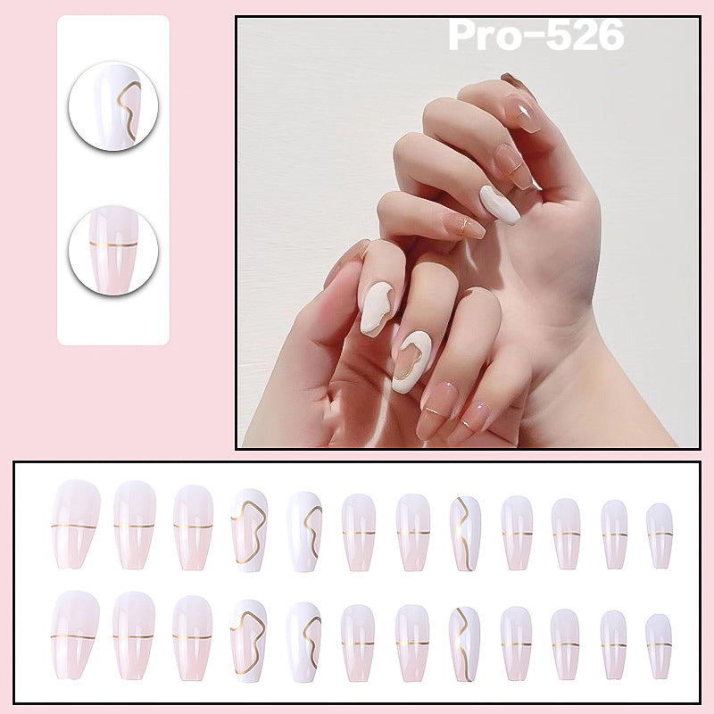 [Buy 6 Get 2]Promakepro Mid-Length 501-600 Press On Nails 24PCS/Sets Unique Design High Quality Reusable