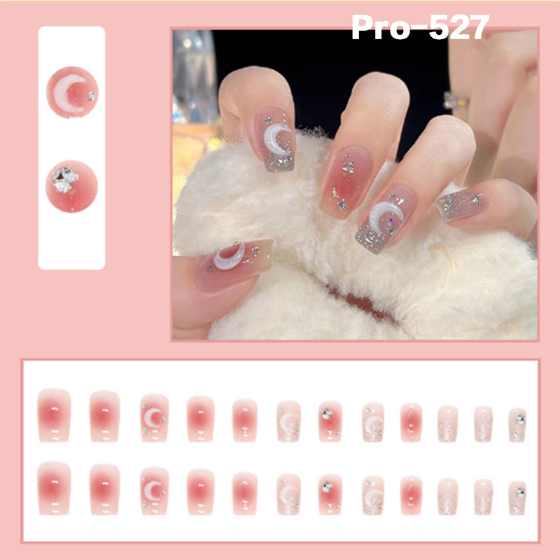 [Buy 6 Get 2]Promakepro Mid-Length 501-600 Press On Nails 24PCS/Sets Unique Design High Quality Reusable