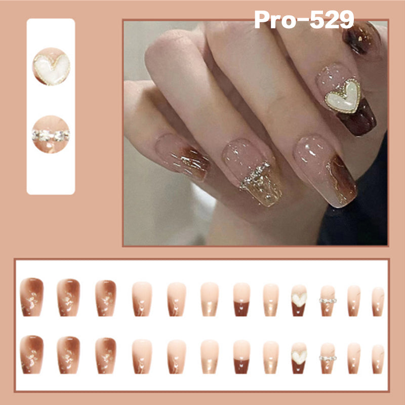 [Buy 6 Get 2]Promakepro Mid-Length 501-600 Press On Nails 24PCS/Sets Unique Design High Quality Reusable