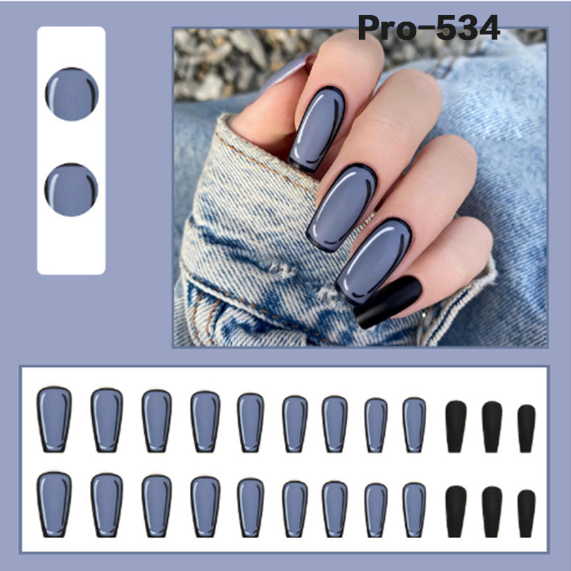 [Buy 6 Get 2]Promakepro Mid-Length 501-600 Press On Nails 24PCS/Sets Unique Design High Quality Reusable