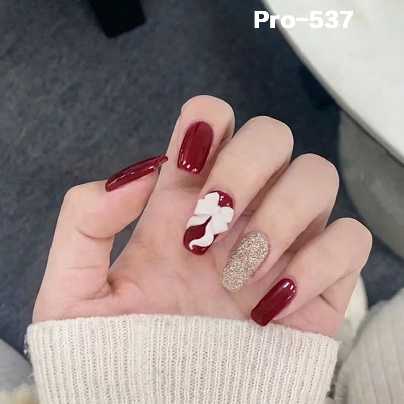 [Buy 6 Get 2]Promakepro Mid-Length 501-600 Press On Nails 24PCS/Sets Unique Design High Quality Reusable