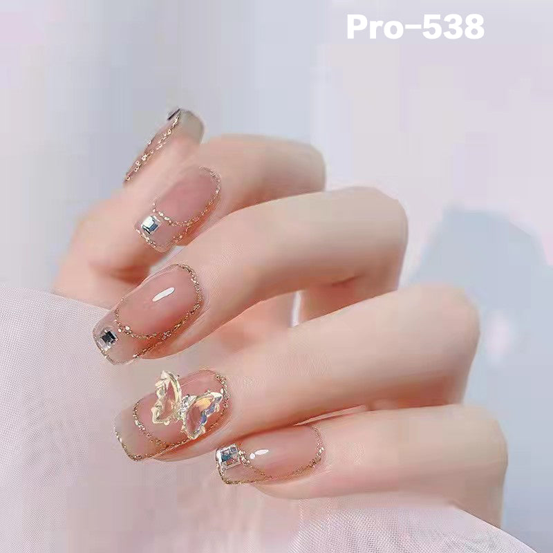 [Buy 6 Get 2]Promakepro Mid-Length 501-600 Press On Nails 24PCS/Sets Unique Design High Quality Reusable