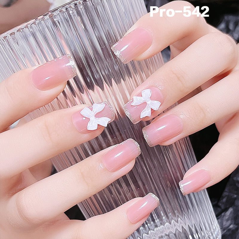 [Buy 6 Get 2]Promakepro Mid-Length 501-600 Press On Nails 24PCS/Sets Unique Design High Quality Reusable