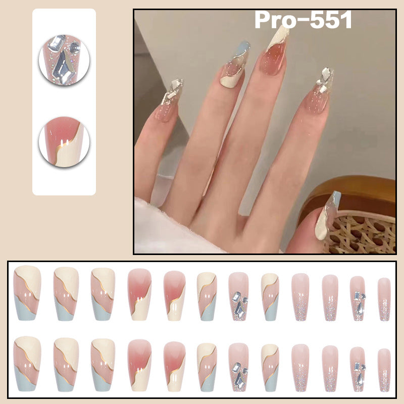[Buy 6 Get 2]Promakepro Mid-Length 501-600 Press On Nails 24PCS/Sets Unique Design High Quality Reusable