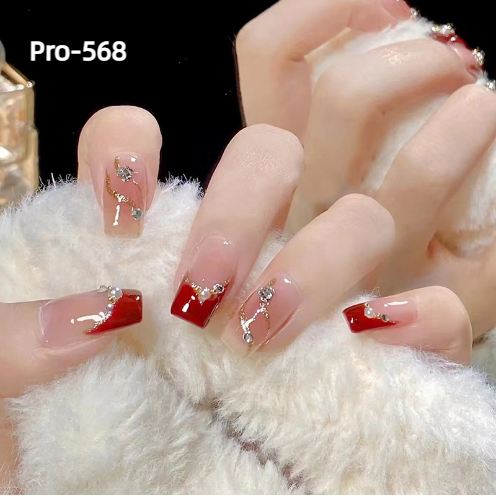 [Buy 6 Get 2]Promakepro Mid-Length 501-600 Press On Nails 24PCS/Sets Unique Design High Quality Reusable