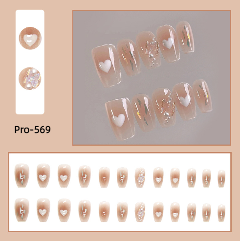 [Buy 6 Get 2]Promakepro Mid-Length 501-600 Press On Nails 24PCS/Sets Unique Design High Quality Reusable