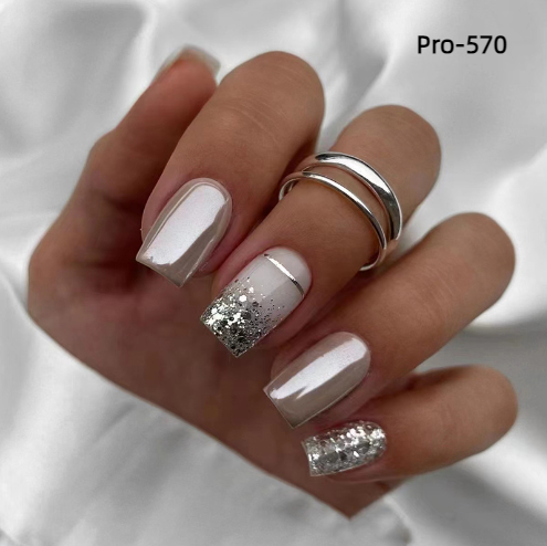 [Buy 6 Get 2]Promakepro Mid-Length 501-600 Press On Nails 24PCS/Sets Unique Design High Quality Reusable