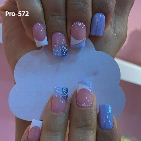 [Buy 6 Get 2]Promakepro Mid-Length 501-600 Press On Nails 24PCS/Sets Unique Design High Quality Reusable