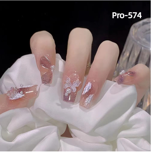 [Buy 6 Get 2]Promakepro Mid-Length 501-600 Press On Nails 24PCS/Sets Unique Design High Quality Reusable