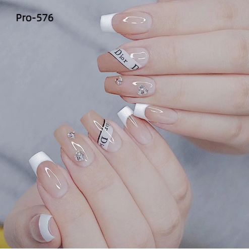 [Buy 6 Get 2]Promakepro Mid-Length 501-600 Press On Nails 24PCS/Sets Unique Design High Quality Reusable