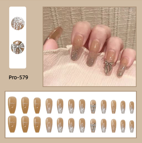 [Buy 6 Get 2]Promakepro Mid-Length 501-600 Press On Nails 24PCS/Sets Unique Design High Quality Reusable