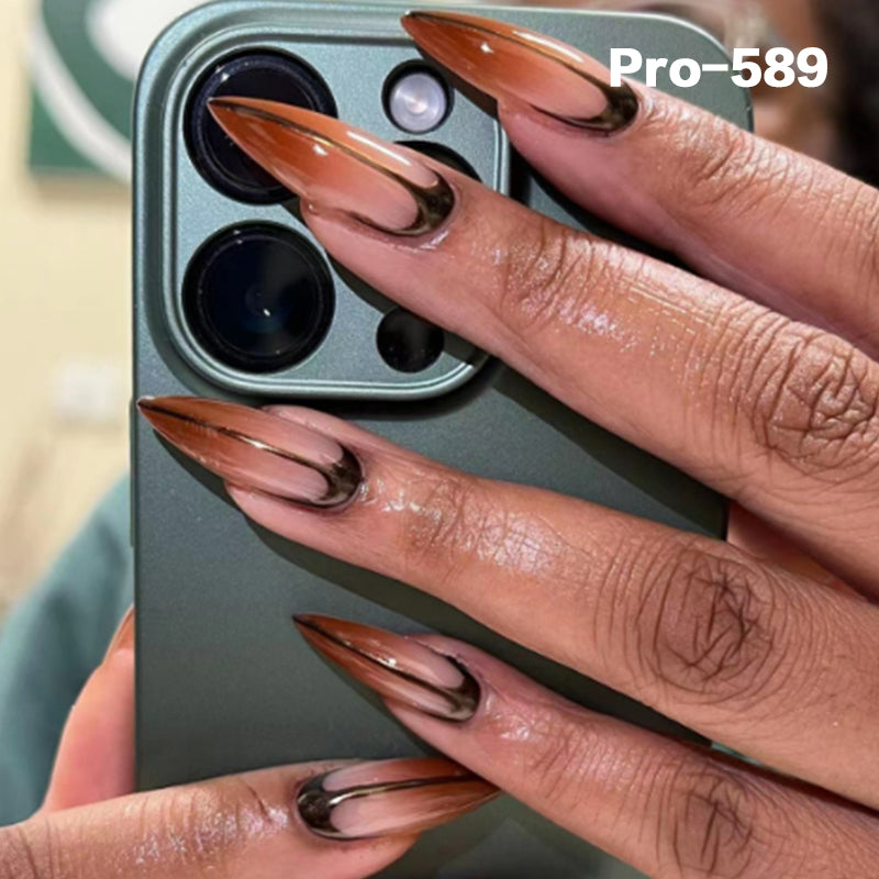 [Buy 6 Get 2]Promakepro Mid-Length 501-600 Press On Nails 24PCS/Sets Unique Design High Quality Reusable
