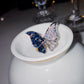 Promake® Dark Blue Diamond Butterfly Ring