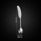 Promake® Source Manufacturer Feather Spoon Fork 304 Stainless Steel Creative Stirring Coffee Spoon Dessert Fork Cute Fruit Fork Wholesale