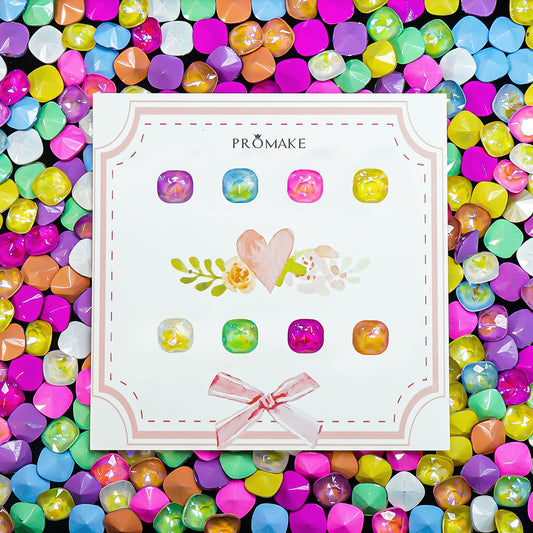 [ BUY 1 GET 1]Promake® Luxury DIY Pro-A003 Aurora Mocha Square Shape Nails Charms