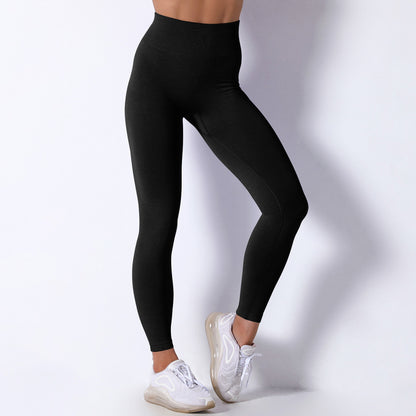 Promakepro Cross-Border New Arrival Seamless Knitted Quick-Drying Yoga Clothes Women's High Waist Hip Lift Tight Sports Yoga Pants Four-Piece Set in Stock